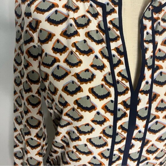 TORY BURCH Silk Nicoletta Dress Size 2 - Picture 3 of 6